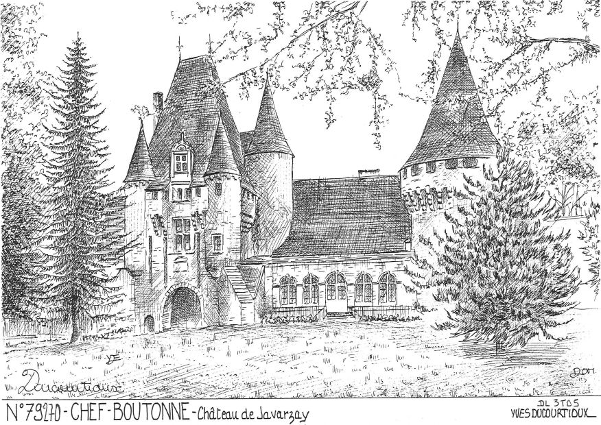 N 79270 - CHEF BOUTONNE - château de javarzay